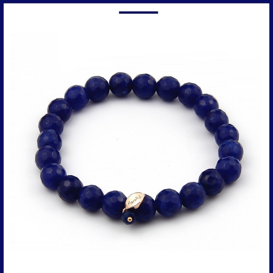 Bracciali Marakò Gioiello | Bracciale Elastico Agata Blu