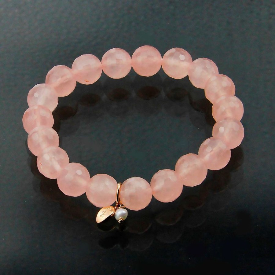 Bracciali Marakò Gioiello | Bracciale Elastico Quarzo Rosa