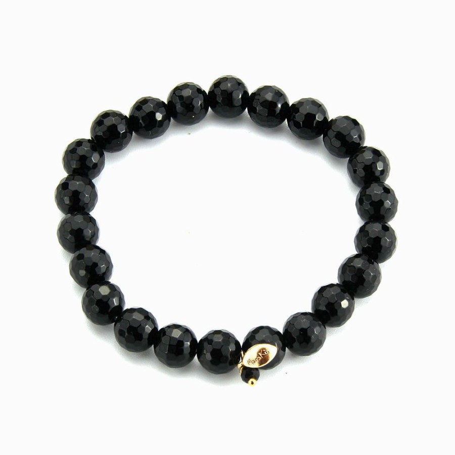 Bracciali Marakò Gioiello | Bracciale Elastico Agata Nera