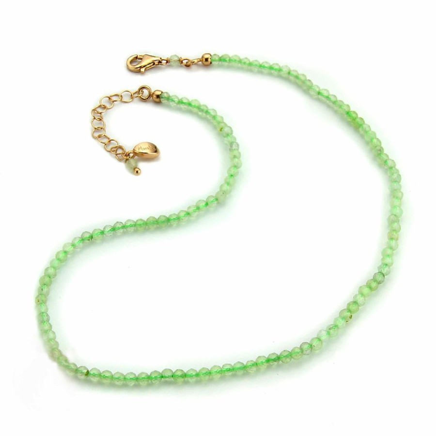 Collane Marakò Gioiello | Choker Quarzo Rutilato Verde Chiaro