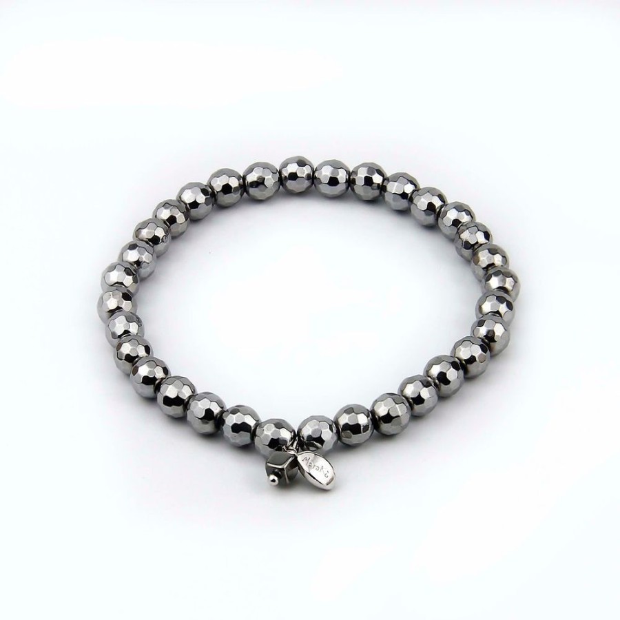 Bracciali Marakò Gioiello | Bracciale Elastico Ematite Galvanizzata - Lei