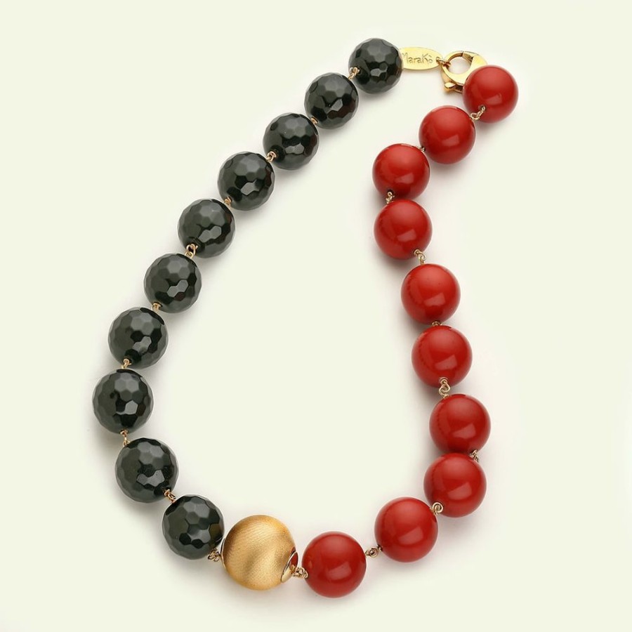 Collane Marakò Gioiello | Collana Bicolor Rosso E Nero