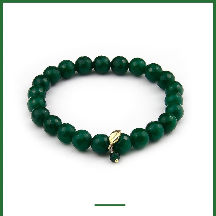 Bracciali Marakò Gioiello | Bracciale Elastico Agata Verde